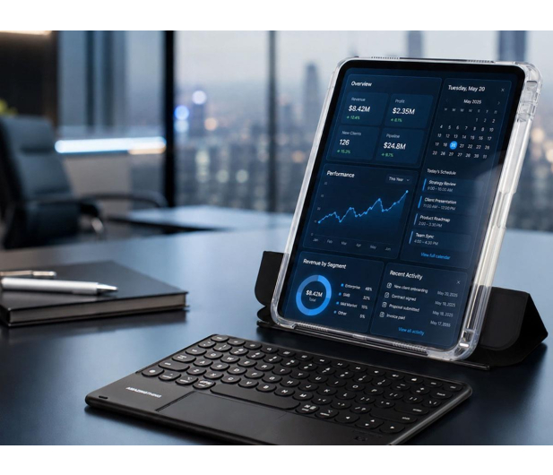AmazingThing Minimal Case Keylite Combo na iPad Air M3 11" - czarne - 1526907 - zdjęcie 5
